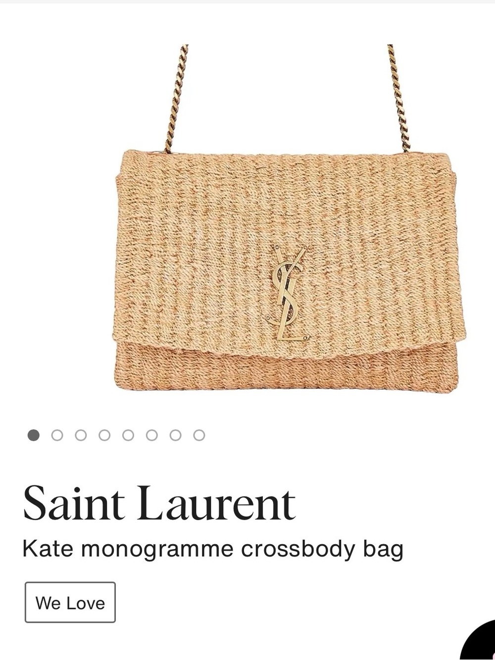YSL Saint Laurent Raffia Bag - Picture 4 of 12